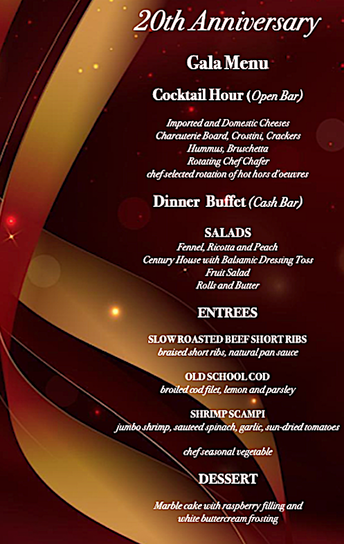 gala menu